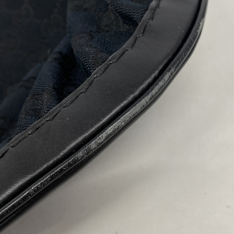 【6ie6757】グッチ ショルダーバッグ GGキャンバス 189885 キャンバス ブラック シャンパンゴールド金具【中古】レディース