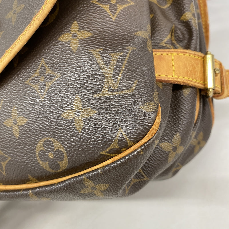 【6ie6762】ルイヴィトン ショルダーバッグ モノグラム ソミュール30 M42256 ブラウン【中古】レディース