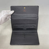 【6ie6766】ルイヴィトン 三つ折り長財布 エピ ポルトトレゾールインターナショナル M63382 ノワール【中古】レディース