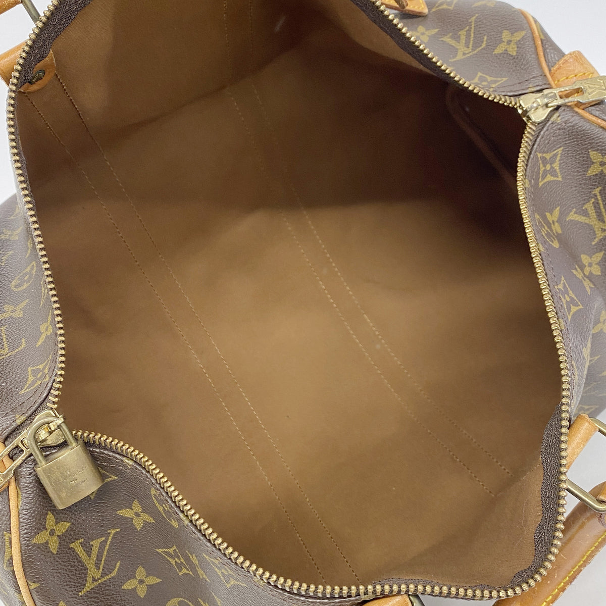【6ie6775】ルイヴィトン ボストンバッグ モノグラム キーポル45 M41428 ブラウン【中古】メンズ レディース ユニセックス