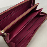 【6ie6776】ルイヴィトン 長財布 ヴェルニ ジッピーウォレット M91597 ローズアンディアン【中古】レディース