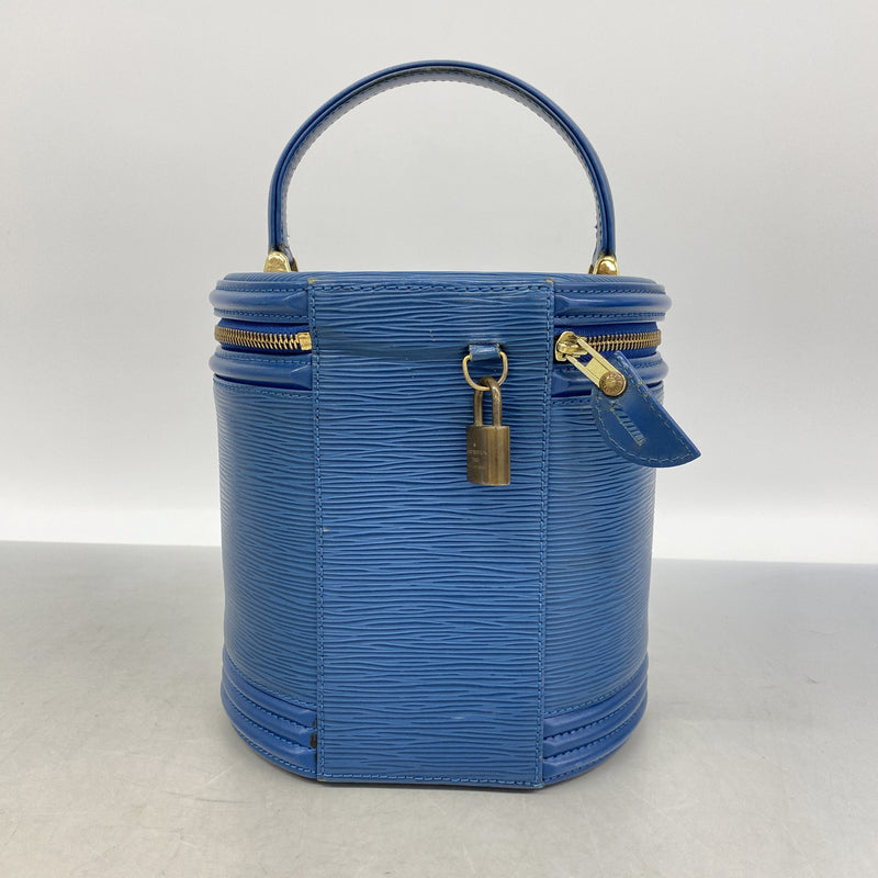 【6ie6785】ルイヴィトン ハンドバッグ エピ カンヌ M48035 トレドブルー【中古】レディース