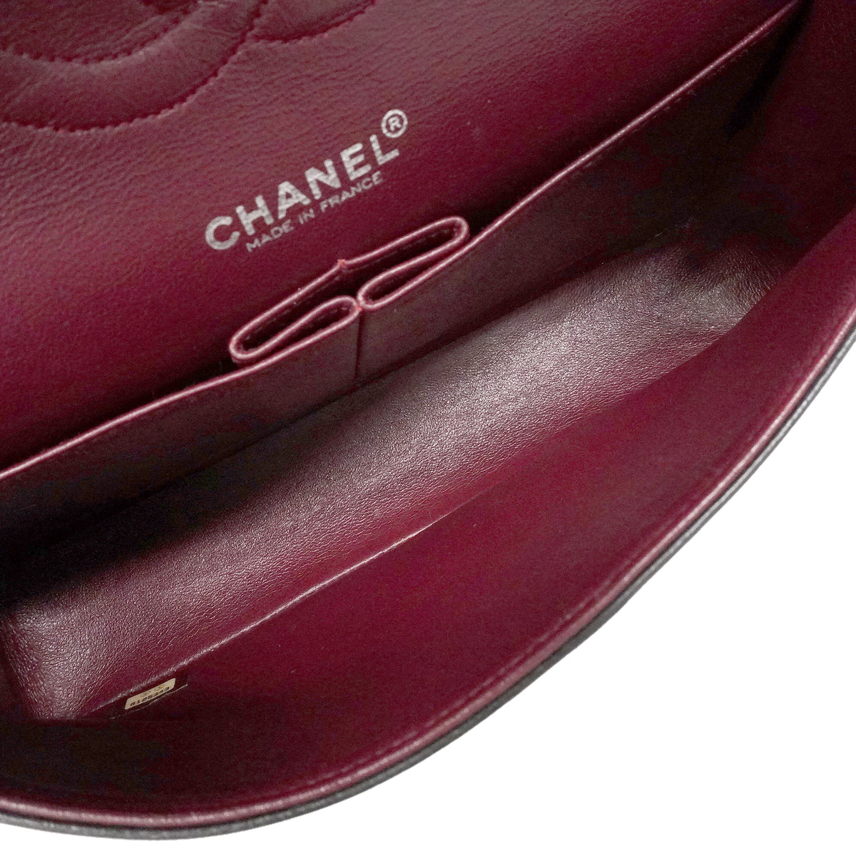 【6ie6790】シャネル ショルダーバッグ マトラッセ Wフラップ Wチェーン ラムスキン ブラック シルバー金具【中古】レディース