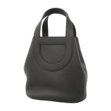【6ie6794】エルメス ハンドバッグ インザループ18 トリヨンクレマンス スイフト ブラック シルバー金具 K刻印【中古】レディース