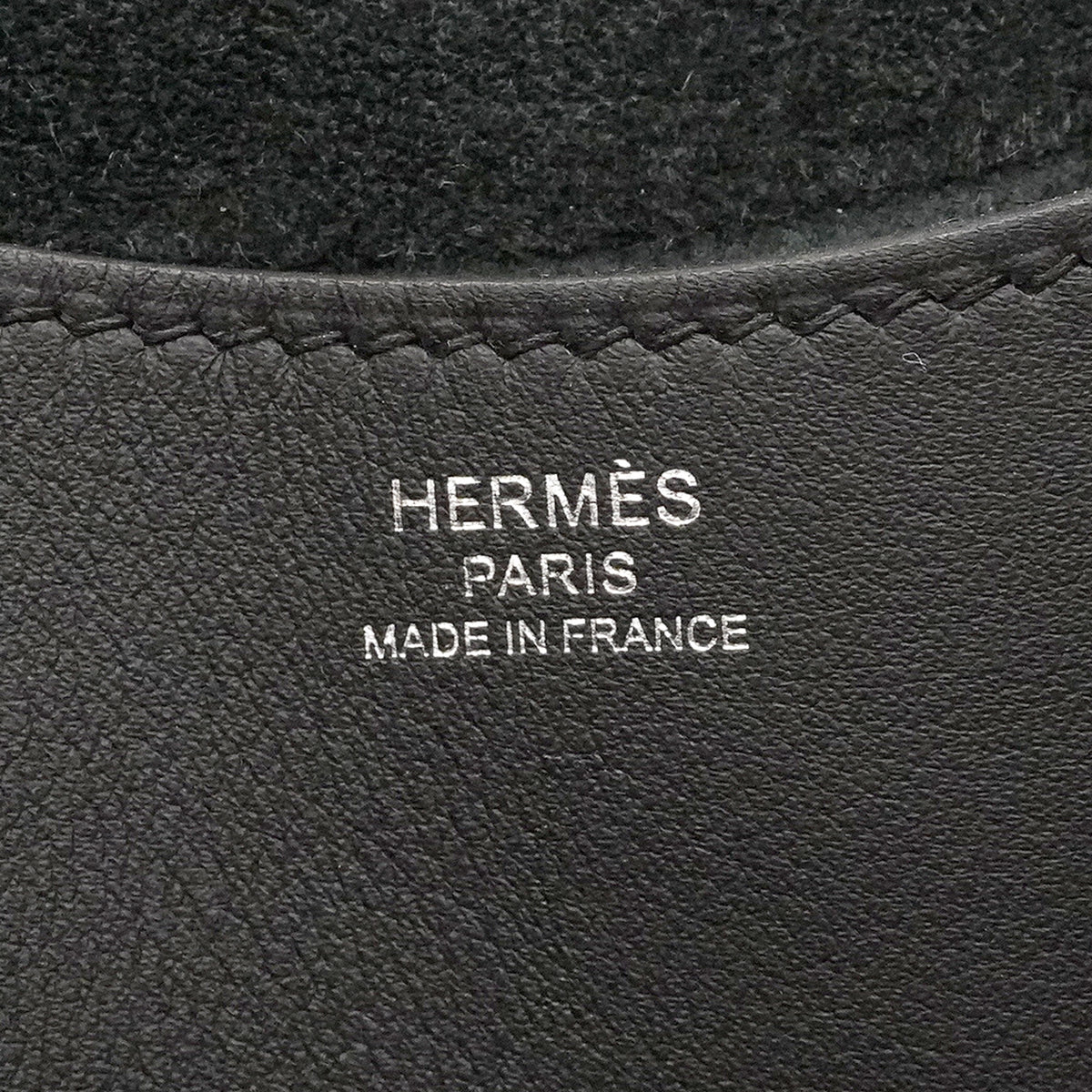 【6ie6794】エルメス ハンドバッグ インザループ18 トリヨンクレマンス スイフト ブラック シルバー金具 K刻印【中古】レディース