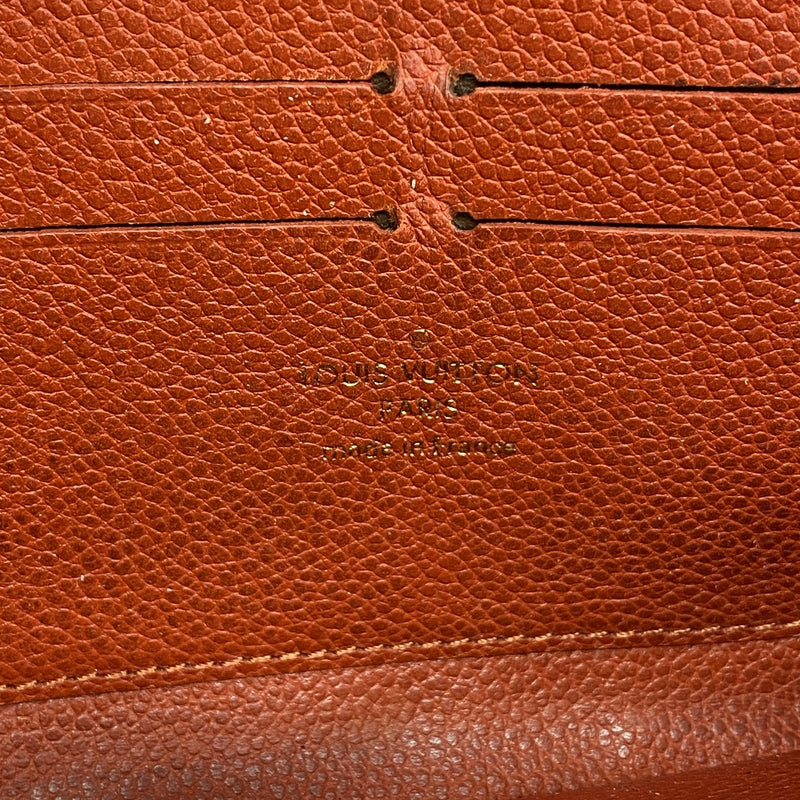 【6ie6803】ルイヴィトン 長財布 モノグラム・アンプラント ジッピーウォレット M60547 オリアン【中古】レディース