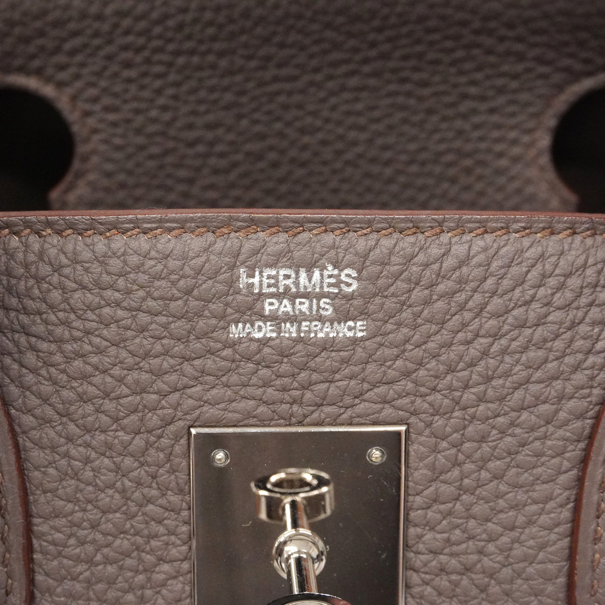 【6ie6806】エルメス ハンドバッグ バーキン30 トゴ エタン シルバー金具 □R刻印【中古】レディース