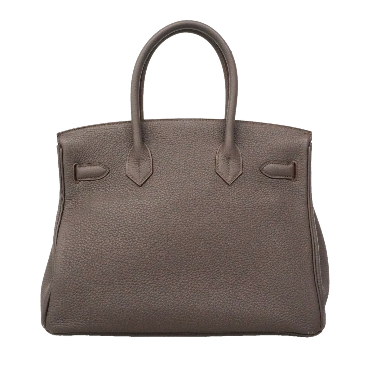 【6ie6806】エルメス ハンドバッグ バーキン30 トゴ エタン シルバー金具 □R刻印【中古】レディース