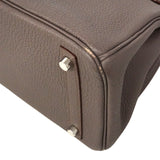 【6ie6806】エルメス ハンドバッグ バーキン30 トゴ エタン シルバー金具 □R刻印【中古】レディース