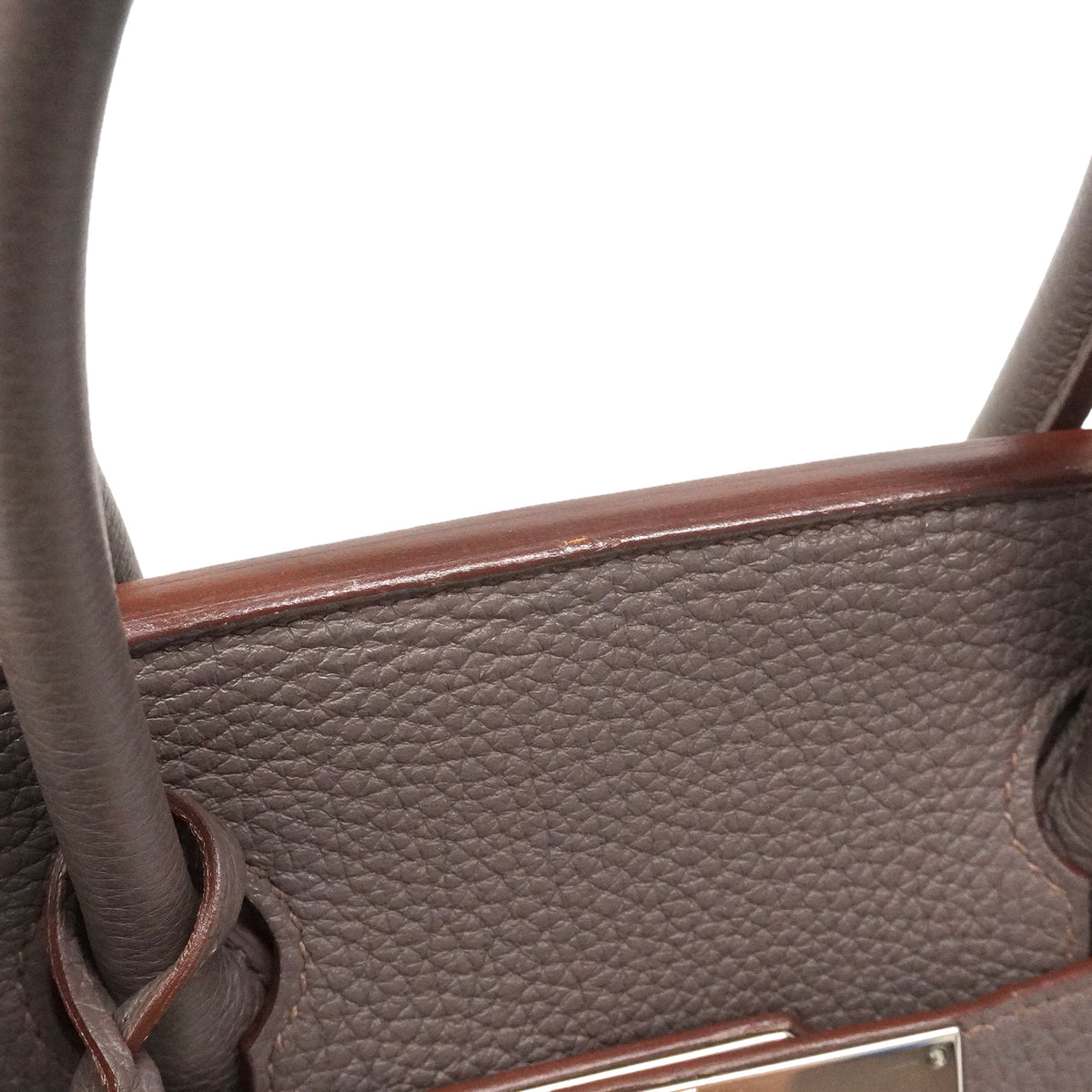 【6ie6806】エルメス ハンドバッグ バーキン30 トゴ エタン シルバー金具 □R刻印【中古】レディース