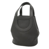 【6ie6807】エルメス ハンドバッグ インザループ18 トリヨンクレマンス ブラック シルバー金具 K刻印【中古】レディース