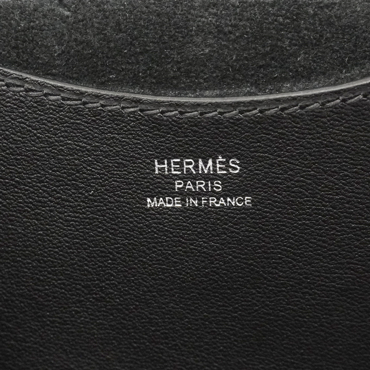 【6ie6807】エルメス ハンドバッグ インザループ18 トリヨンクレマンス ブラック シルバー金具 K刻印【中古】レディース