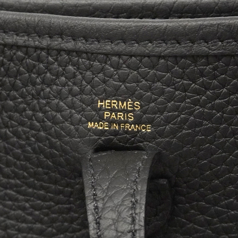【6ie6808】エルメス ショルダーバッグ エヴリンTPM トリヨンクレマンス ブラック ゴールド金具 K刻印【中古】レディース