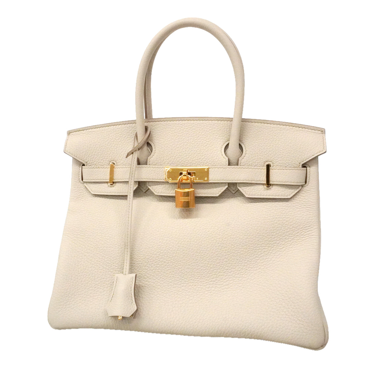 【6ie6811-g】エルメス ハンドバッグ バーキン30 トゴ ベトン ゴールド金具 K刻印【中古】レディース