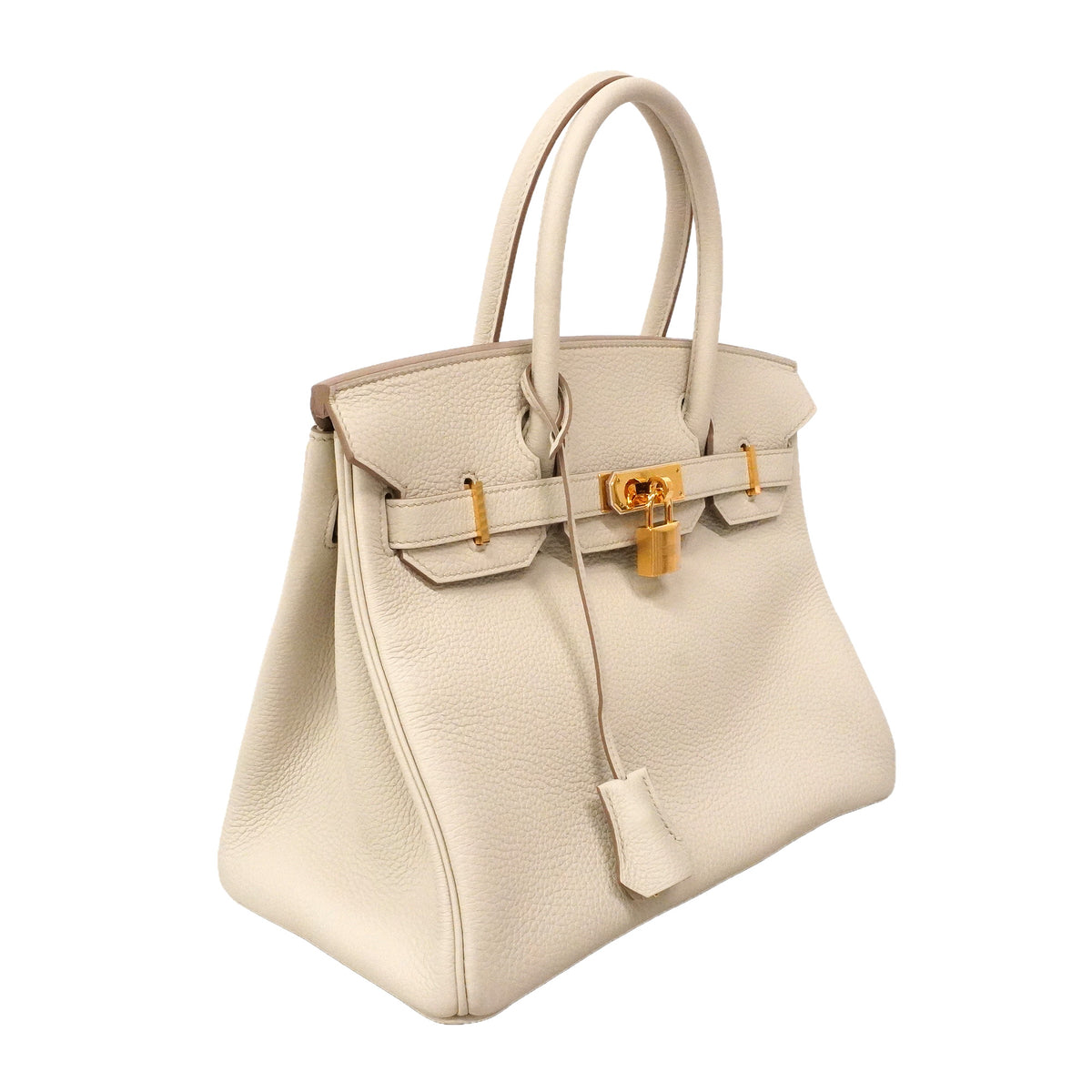 【6ie6811-g】エルメス ハンドバッグ バーキン30 トゴ ベトン ゴールド金具 K刻印【中古】レディース