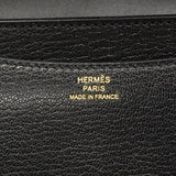 【6ie6812-g】エルメス ショルダーバッグ コンスタンスミニ シェーブルキャムキラ ブラック ゴールド金具 G刻印【中古】レディース