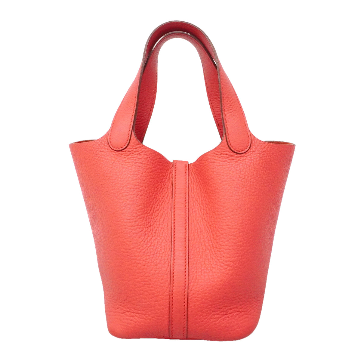 【6ie6818】エルメス ハンドバッグ ピコタンロックPM トリヨンクレマンス ローズジャイプール シルバー金具 □R刻印【中古】レディース