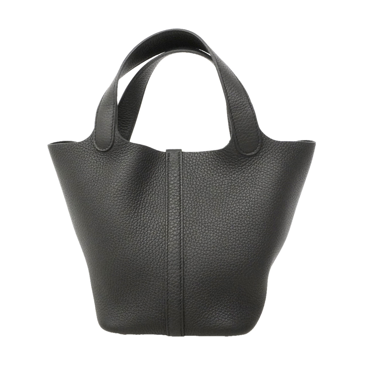 【6ie6819】エルメス ハンドバッグ ピコタンロックPM トリヨンクレマンス ブラック シルバー金具 U刻印【中古】レディース