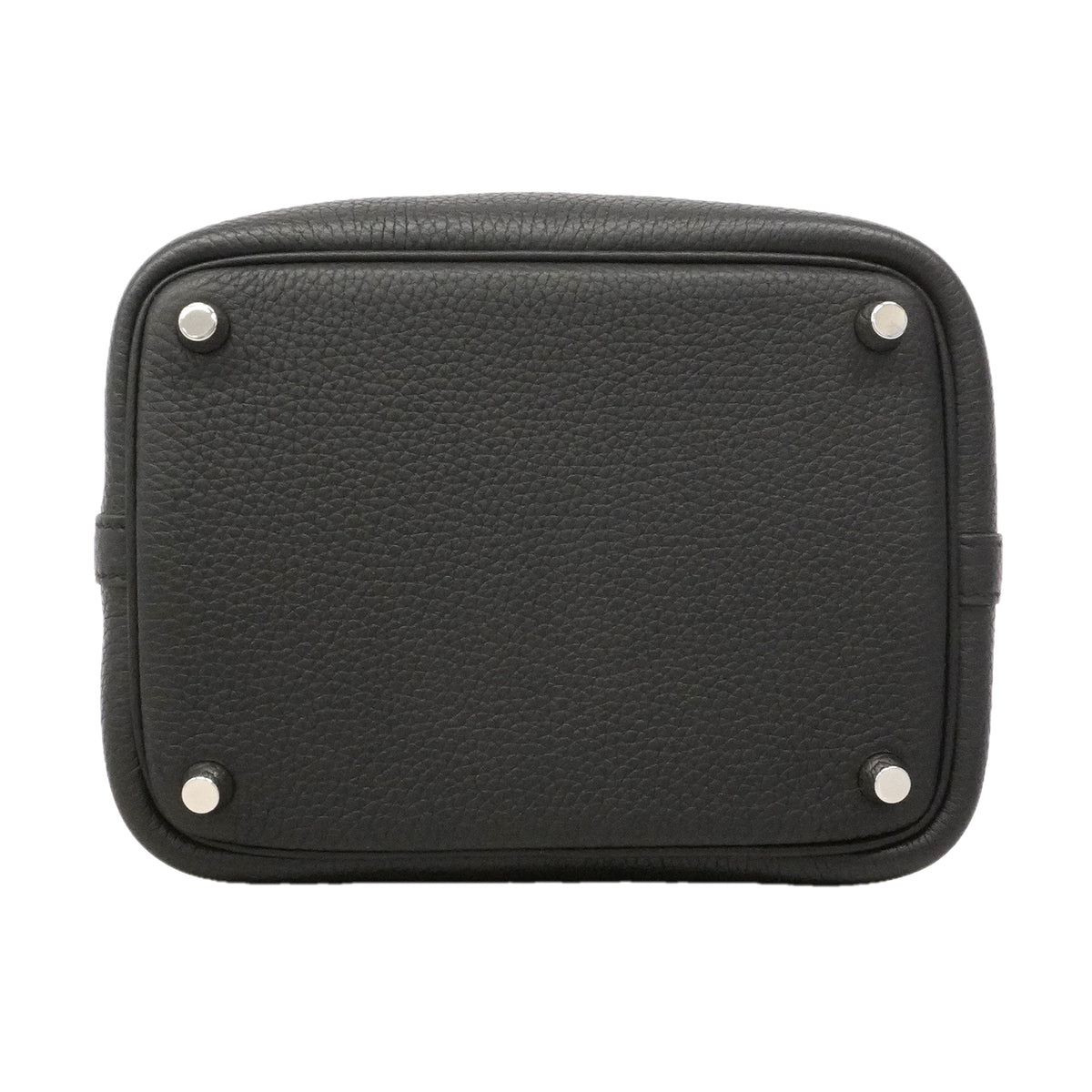 【6ie6819】エルメス ハンドバッグ ピコタンロックPM トリヨンクレマンス ブラック シルバー金具 U刻印【中古】レディース