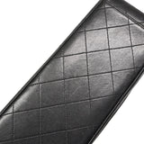 【6ie6820】シャネル ショルダーバッグ デカマトラッセ Wチェーン ラムスキン ブラック ゴールド金具【中古】レディース
