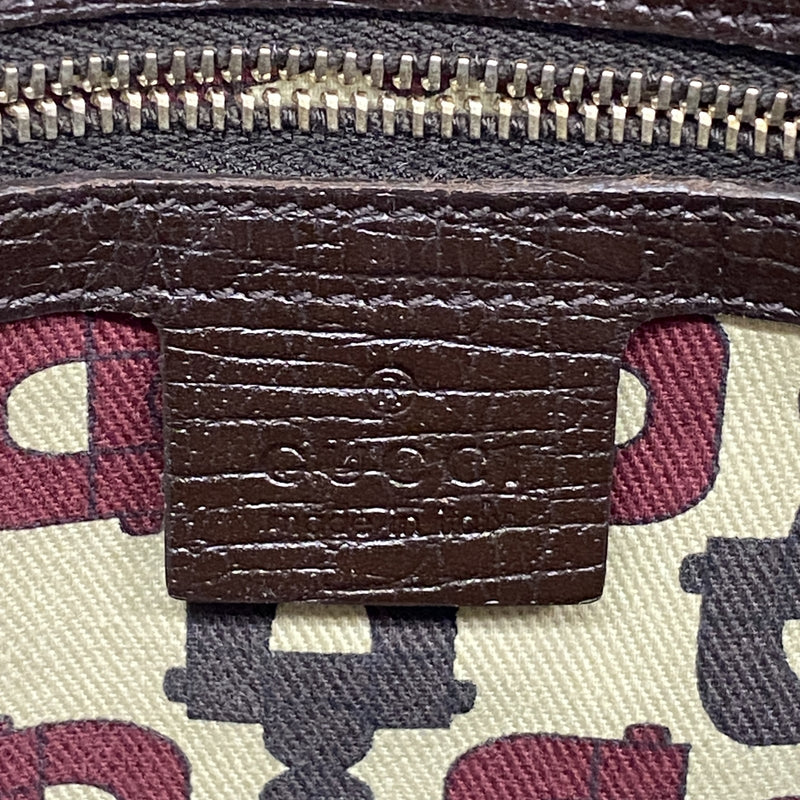 【6ie6829】グッチ ショルダーバッグ GGキャンバス/シェリーライン 144388 キャンバス ブラウン シャンパンゴールド金具【中古】レディース