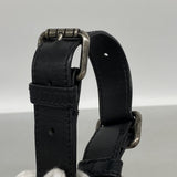 【6ie6834】シャネル ウエストバッグ マトラッセ ラムスキン ブラック シルバー金具【中古】レディース