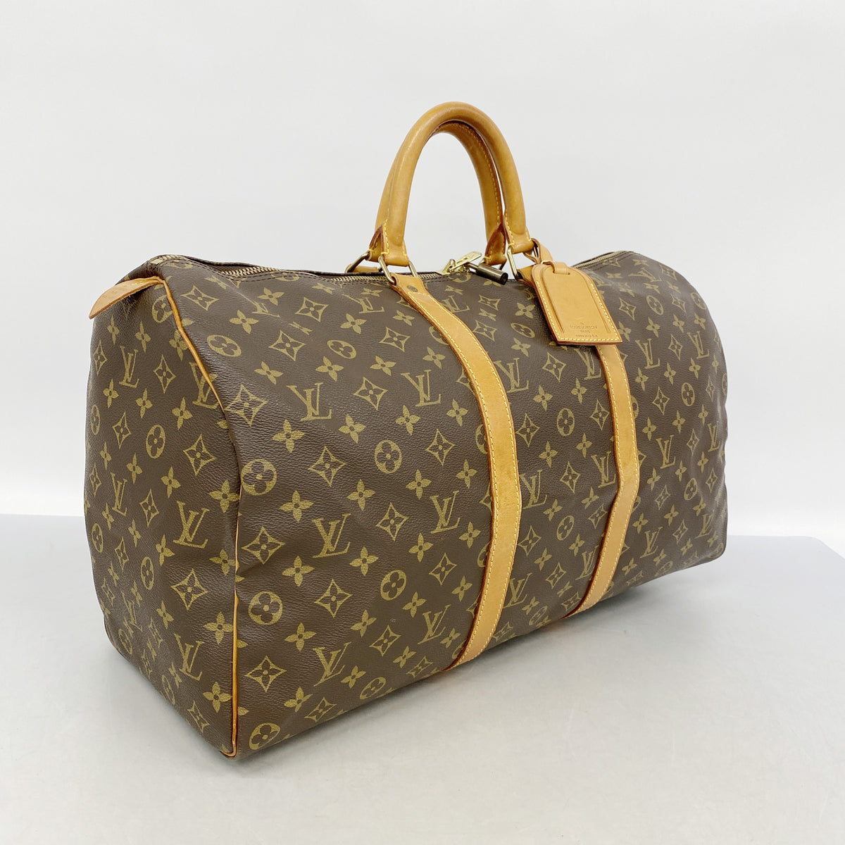 【6ie6836】ルイヴィトン ボストンバッグ モノグラム キーポル50 M41426 ブラウン【中古】メンズ レディース ユニセックス