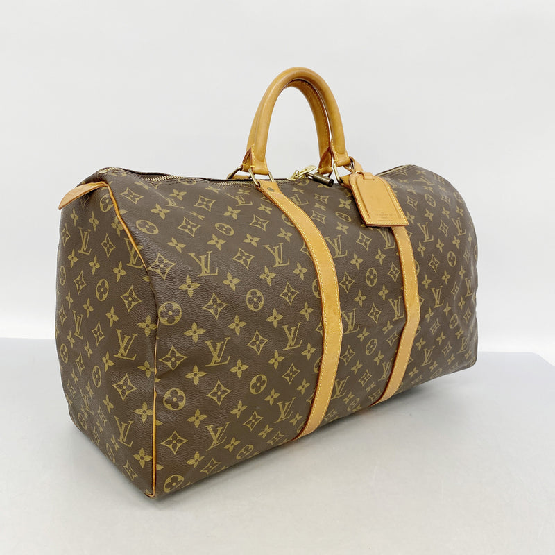 【6ie6836】ルイヴィトン ボストンバッグ モノグラム キーポル50 M41426 ブラウン【中古】メンズ レディース ユニセックス