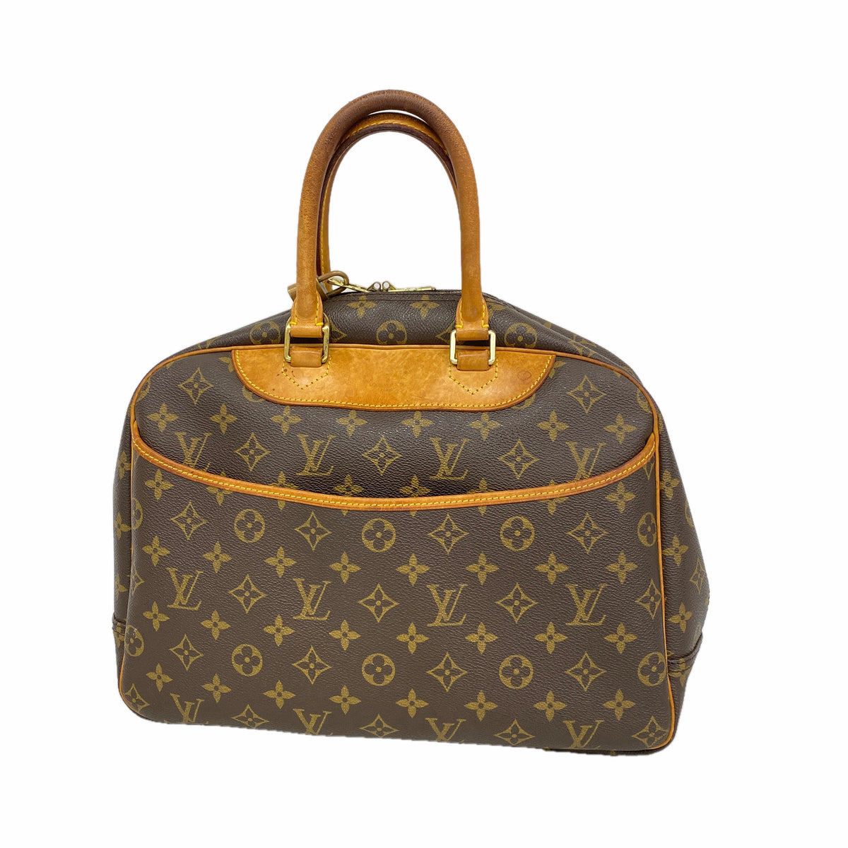 【6ie6837】ルイヴィトン ハンドバッグ モノグラム ドーヴィル M47270 ブラウン【中古】レディース