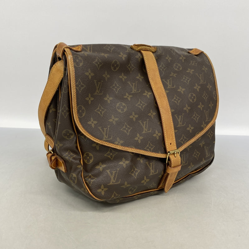 【6ie6838】ルイヴィトン ショルダーバッグ モノグラム ソミュール35 M42254 ブラウン【中古】レディース