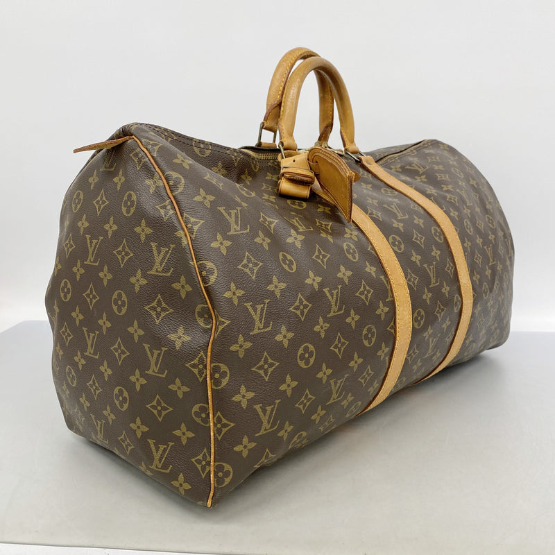 【6ie6842】ルイヴィトン ボストンバッグ モノグラム キーポル55 M41424 ブラウン【中古】メンズ レディース ユニセックス