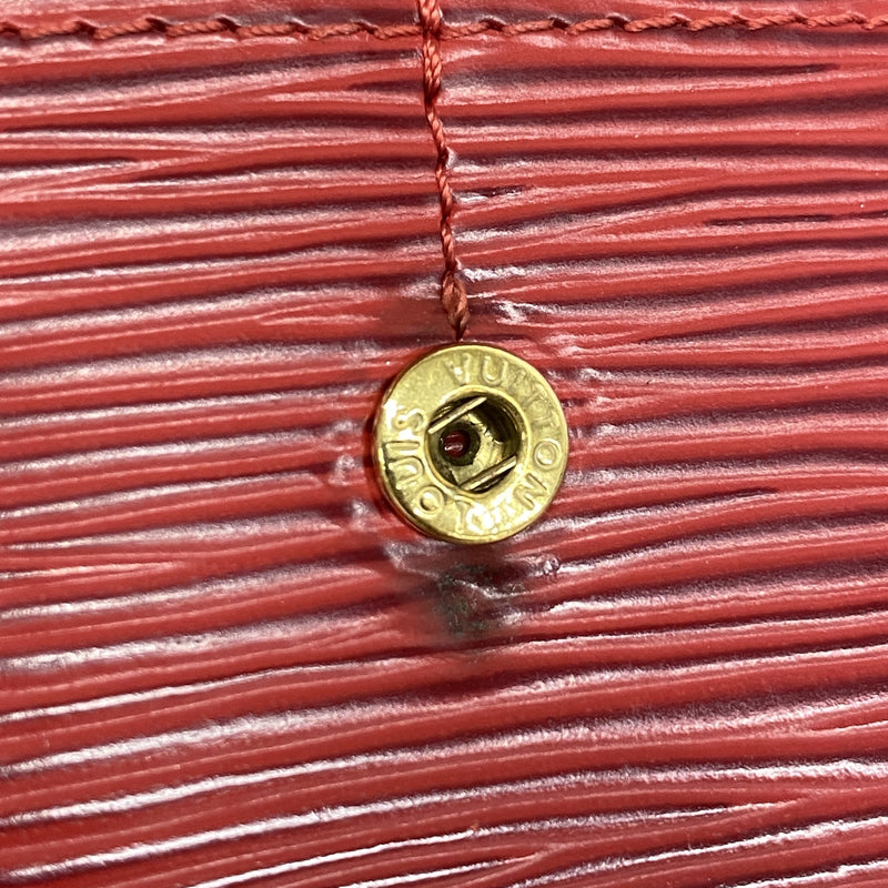 【6ie6849】ルイヴィトン 長財布 エピ ポシェットポルトモネクレディ M63577 カスティリアンレッド【中古】レディース
