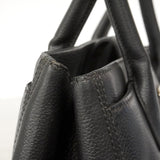 【6ie6852】シャネル トートバッグ エグゼクティブ キャビアスキン ブラック シルバー金具【中古】レディース
