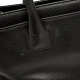 【6ie6852】シャネル トートバッグ エグゼクティブ キャビアスキン ブラック シルバー金具【中古】レディース