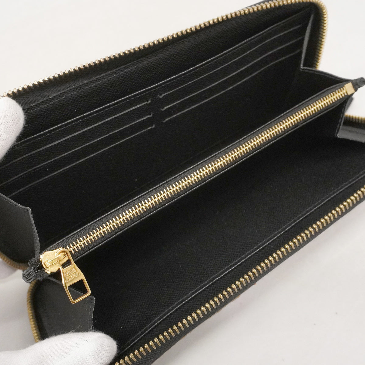 【6ie6859】ルイヴィトン 長財布 モノグラム・リバース ジッピーシャディ M68796 ブラウン【中古】レディース
