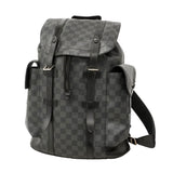 【6ie6865】ルイヴィトン リュック・デイパック ダミエ・グラフィット クリストファーMM N41379 ブラック グレー【中古】メンズ