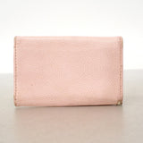 【6ie6869】シャネル キーケース キャビアスキン ピンク シルバー金具【中古】レディース