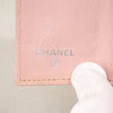 【6ie6869】シャネル キーケース キャビアスキン ピンク シルバー金具【中古】レディース