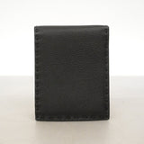 【6ie6870】フェンディ 財布 レザー ブラック シルバー金具【中古】メンズ