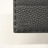 【6ie6870】フェンディ 財布 レザー ブラック シルバー金具【中古】メンズ