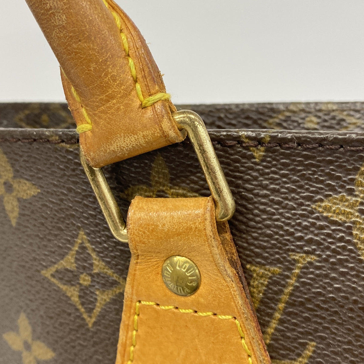 【6ie6884-h】ルイヴィトン トートバッグ モノグラム サックプラ M51140 ブラウン【中古】レディース