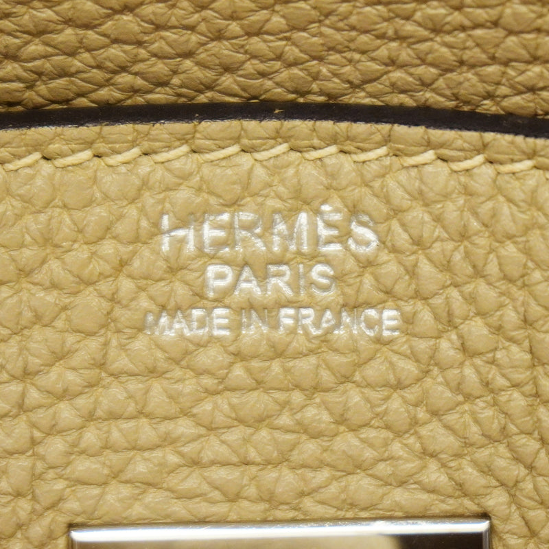 【6ie6890-h】エルメス ハンドバッグ バーキン30 トゴ トゥルティエールグレー シルバー金具 □O刻印【中古】レディース