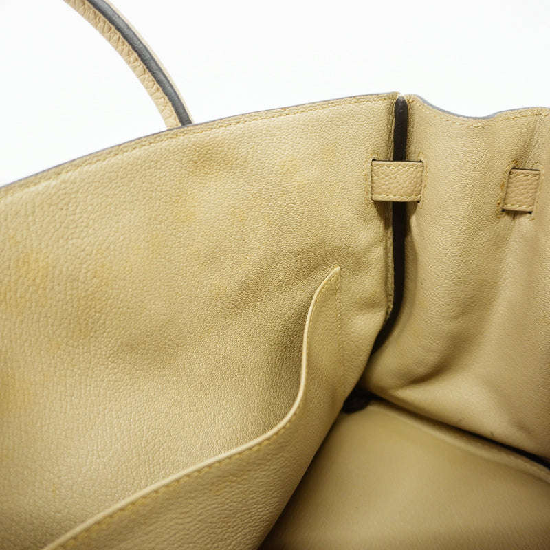 【6ie6890-h】エルメス ハンドバッグ バーキン30 トゴ トゥルティエールグレー シルバー金具 □O刻印【中古】レディース