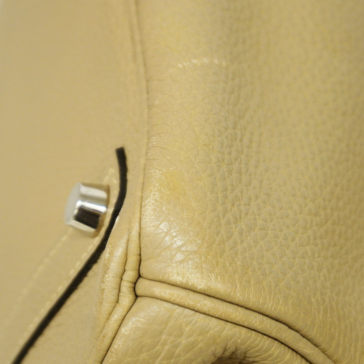 【6ie6890-h】エルメス ハンドバッグ バーキン30 トゴ トゥルティエールグレー シルバー金具 □O刻印【中古】レディース