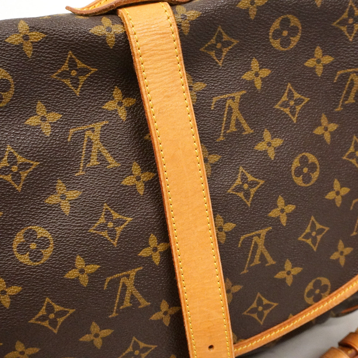 【6ie6894】ルイヴィトン ショルダーバッグ モノグラム ソミュール35 M42254 ブラウン【中古】レディース