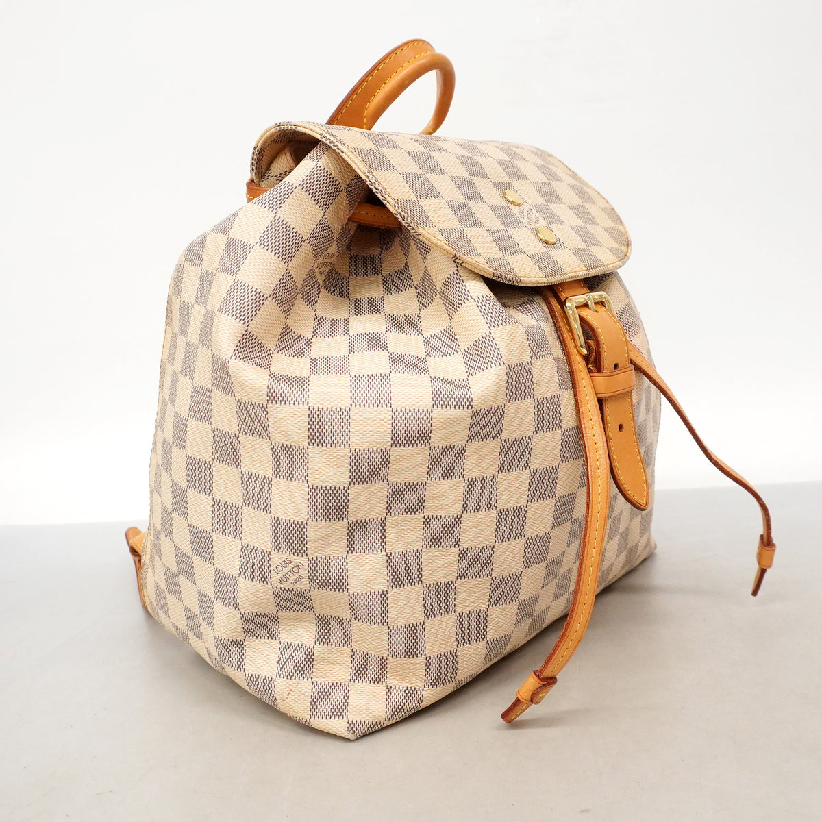 【6ie6899】ルイヴィトン リュック・デイパック ダミエ・アズール スペロン N41578 ホワイト【中古】レディース