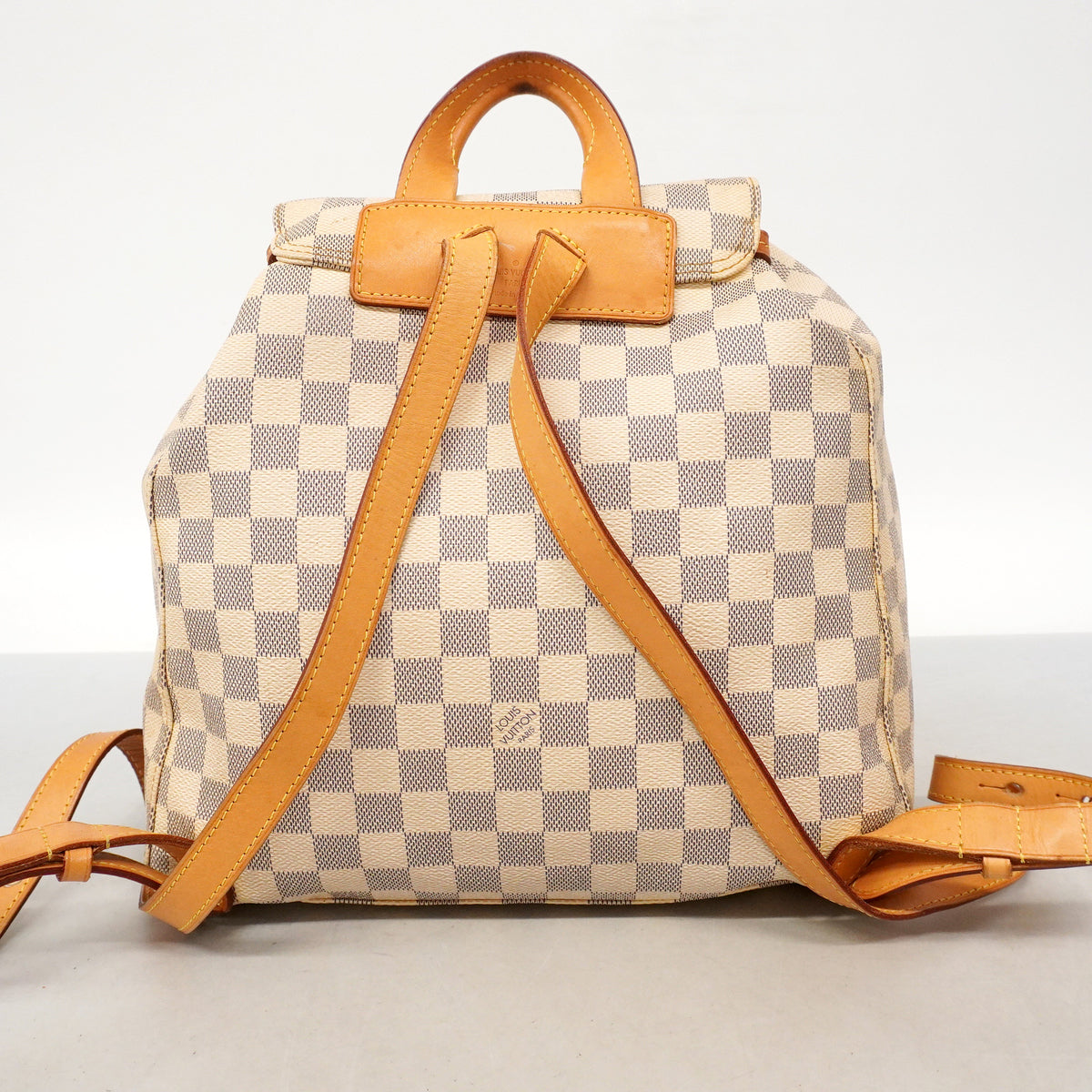 【6ie6899】ルイヴィトン リュック・デイパック ダミエ・アズール スペロン N41578 ホワイト【中古】レディース