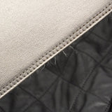 【6ie6901】シャネル ショルダーバッグ マトラッセ レザー ブラック シルバー金具【中古】レディース