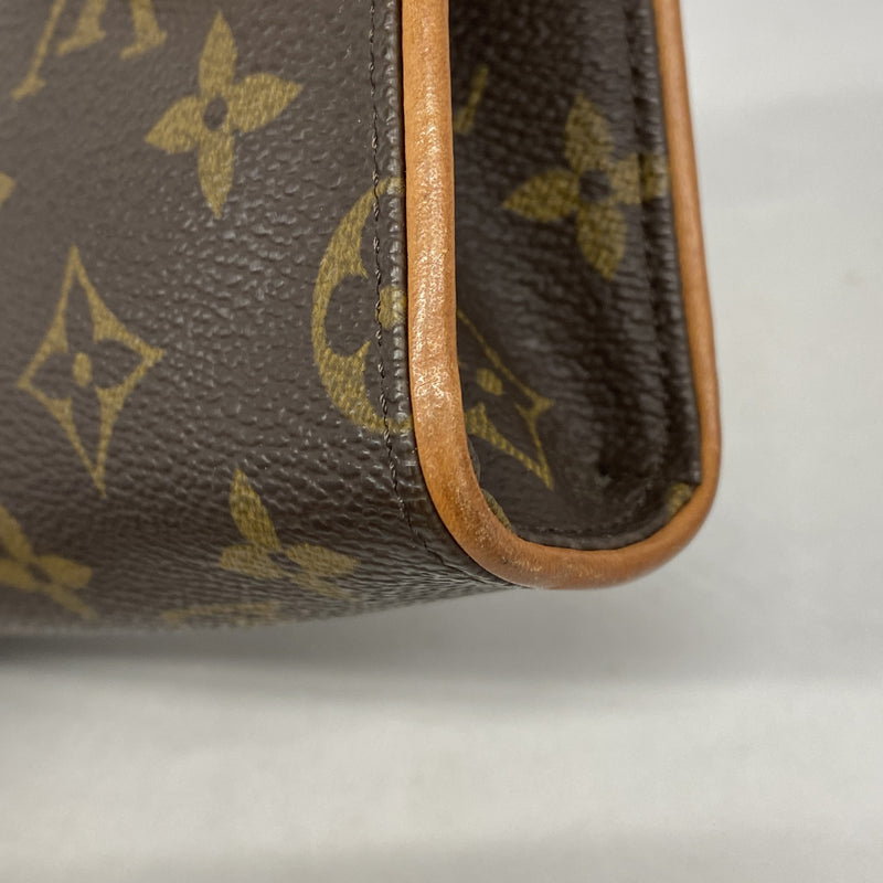 【6ie6911】ルイヴィトン ウエストバッグ モノグラム ポシェットフロランティーヌ M51855 ブラウン【中古】レディース