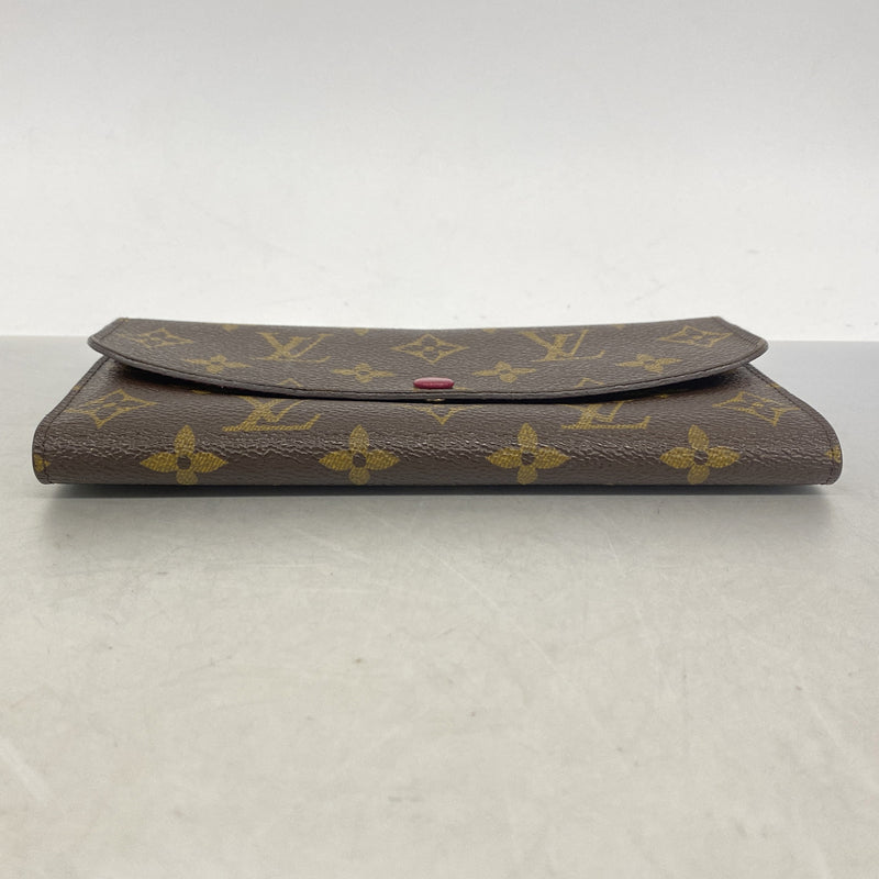 【6ie6914】ルイヴィトン 長財布 モノグラム ポルトフォイユエミリー M60697 フューシャ 【中古】レディース
